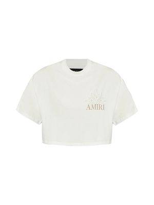 Amiri Logo-Print Cropped T-Shirt