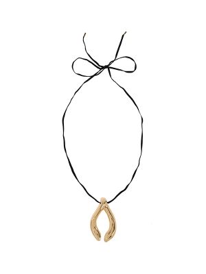 Tory Burch wishbone motif necklace