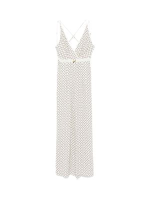 Elisabetta Franchi Monogram-Print Jumpsuit