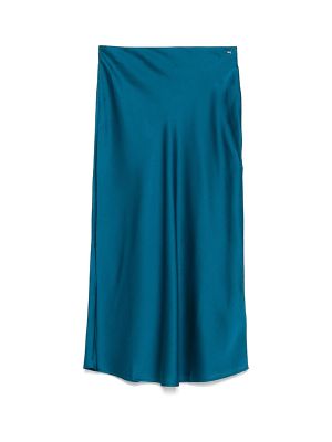 Boss Crinkled-Finish Midi Skirt