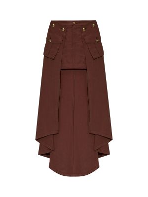 Versace Jeans Couture Asymmetric-Hem Midi Skirt