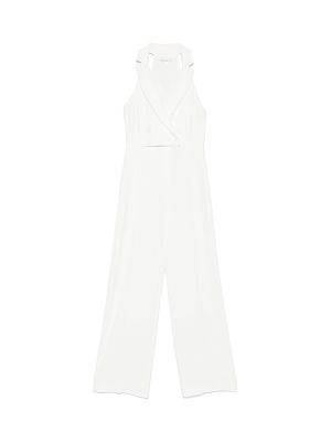 Patrizia Pepe Double-Breasted Crepe Jumpsuit