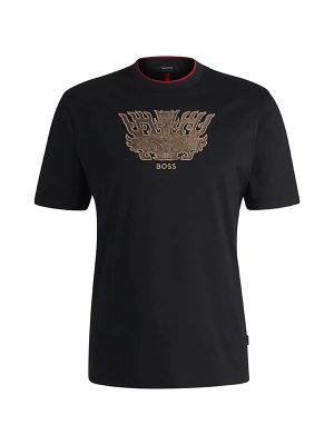 Boss Logo-Embroidered T-Shirt