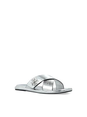 Tory Burch Logo-Plaque Sandals