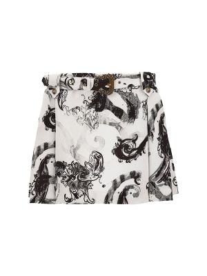 Versace Jeans Couture Watercolor Couture-Print Mini Skirt
