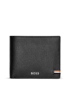 Boss Logo-Print Leather Wallet