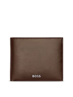 Boss Logo-Print Leather Wallet