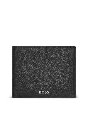 Boss Logo-Print Leather Wallet