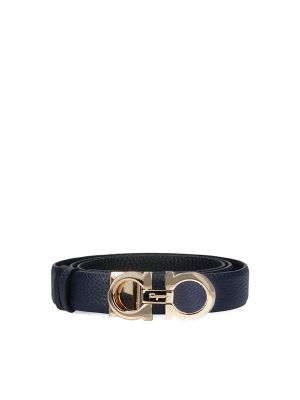 Ferragamo Gancini Textured Leather Belt