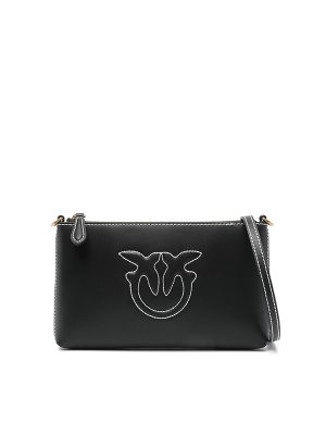Pinko Logo-Embossed Clutch Bag