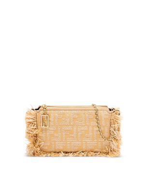 Fendi Baguette Fringe-Detail Clutch Bag