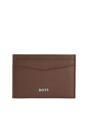 Boss Pebbled Leather Cardholder