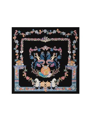 Versace Coral Theatre Silk Scarf
