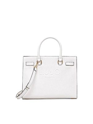 LIU JO Embossed-Logo Tote Bag