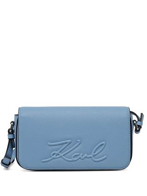 Karl Lagerfeld Logo-Embossed Shoulder Bag