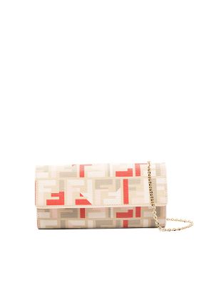 Fendi Roma FF-Pattern Clutch Bag