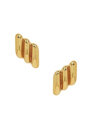 Anine Bing Diagonal Ribbed Earrings