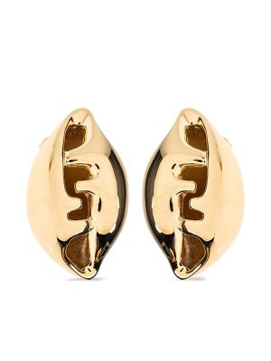 Fendi Sculptural Shell Earrings