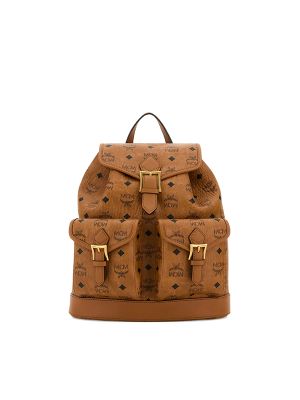 MCM Small Aren Monogram-Print Backpack