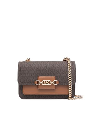 Michael Kors Logo-Print Front-Flap Leather Shoulder Bag