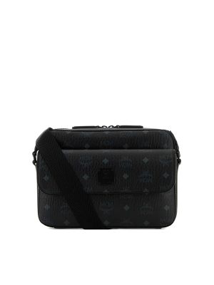 MCM Aren Monogram-Printed Canvas Messenger Bag