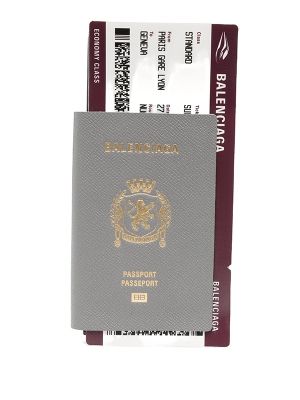 Balenciaga 1 Ticket Leather Passport Wallet