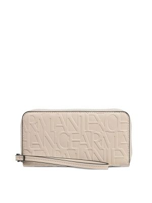 Armani Exchange Zip-Around Wristlet Wallet