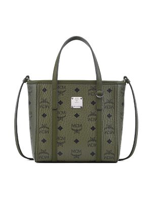 MCM Mini Toni Visetos-Monogram Top-Zip Tote Bag
