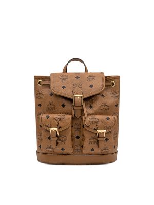MCM Monogram Buckle Backpack