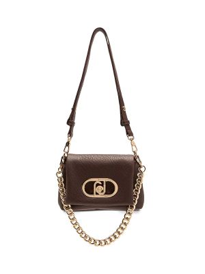 LIU JO Small Lapuffy Logo-Plaque Chain-Strap Shoulder Bag