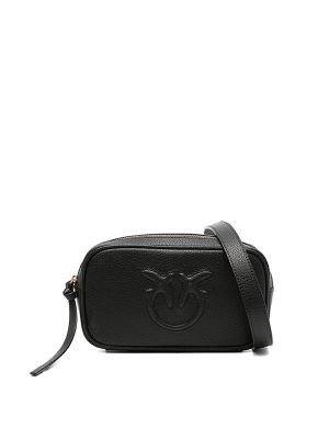 Pinko Embossed-Logo Calf Leather Belt Bag