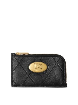 Burberry Strand Zipped Diamond-Stitched Cardholder