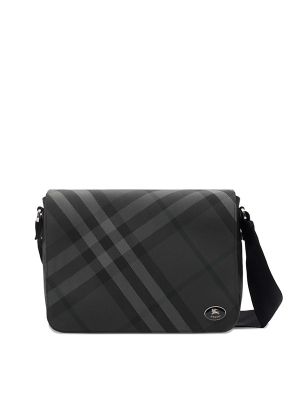 Burberry Check-Pattern Messenger Bag