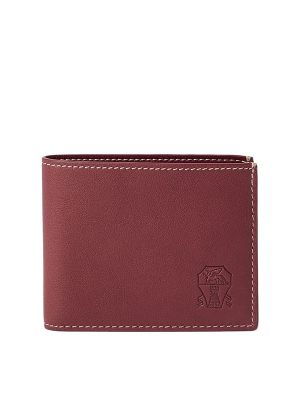 Brunello Cucinelli Calfskin Debossed-Logo Wallet
