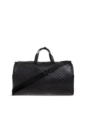 Emporio Armani Embossed-Logo Leather Holdalls