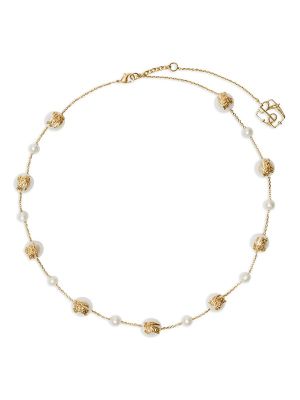 Burberry Equestrian-Knight Pearl Necklace