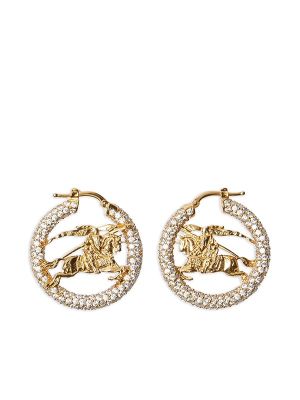 Burberry Equestrian-Knight Hoop Earrings