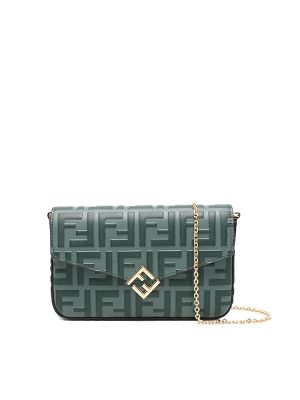 Fendi FF Diamonds Flap Clutch Bag