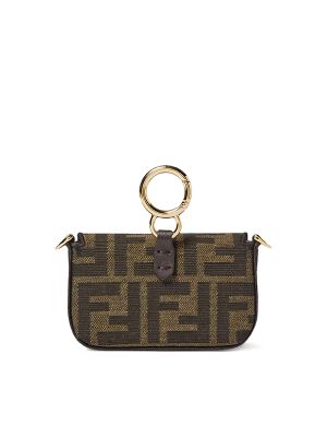 Fendi Nano Baguette FF-Jacquard Shoulder Bag