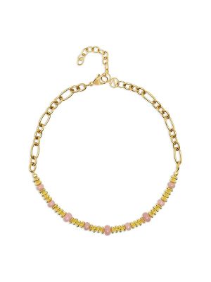 Nialaya Rose-Quartz Chain Choker