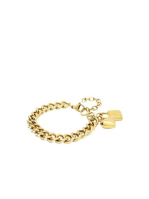 Nialaya Cuban-Chain Charm Bracelet