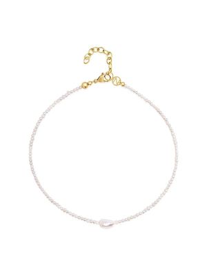 Nialaya Seed Pearl Choker Necklace