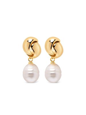 Nialaya Pearl Knot Earrings