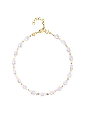 Nialaya Portofino Pearl Choker Necklace