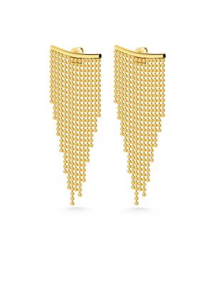 Nialaya Beaded Fringe Earrings