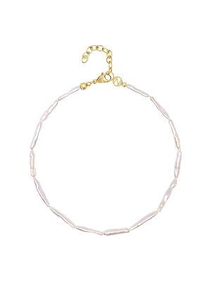 Nialaya Ravello Pearl Choker Necklace