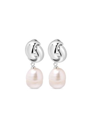 Nialaya Pearl Knot Earrings