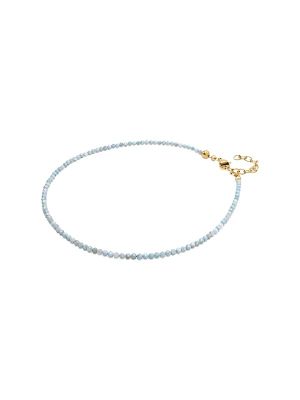 Nialaya Larimar Faceted Choker Necklace