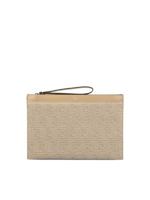 Fendi Medium FF-Jacquard Clutch Bag