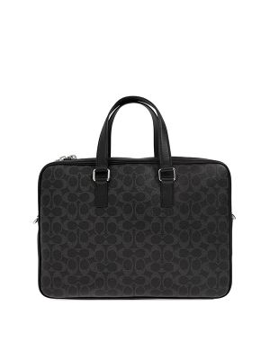 Coach Caden Zip Patterned Briefcase